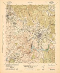 Download a high-resolution, GPS-compatible USGS topo map for Escondido, CA (1942 edition)