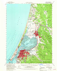 Download a high-resolution, GPS-compatible USGS topo map for Eureka, CA (1966 edition)