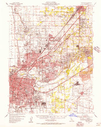 Download a high-resolution, GPS-compatible USGS topo map for Fair Oaks, CA (1957 edition)