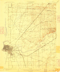 1902 Map of Fairoaks, 1910 Print