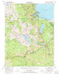Download a high-resolution, GPS-compatible USGS topo map for Fallen Leaf Lake, CA (1971 edition)