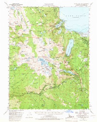 Download a high-resolution, GPS-compatible USGS topo map for Fallen Leaf Lake, CA (1968 edition)