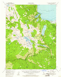Download a high-resolution, GPS-compatible USGS topo map for Fallen Leaf Lake, CA (1961 edition)