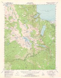 Download a high-resolution, GPS-compatible USGS topo map for Fallen Leaf Lake, CA (1966 edition)