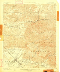 Download a high-resolution, GPS-compatible USGS topo map for Fernando, CA (1900 edition)