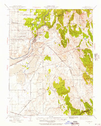 Download a high-resolution, GPS-compatible USGS topo map for Folsom, CA (1957 edition)