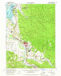 1959 Map of Fortuna, 1966 Print
