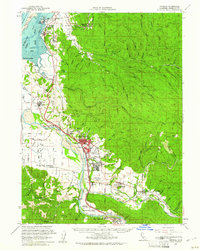 1959 Map of Fortuna, 1961 Print