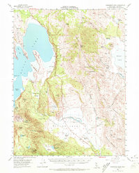 Download a high-resolution, GPS-compatible USGS topo map for Fredonyer Peak, CA (1972 edition)