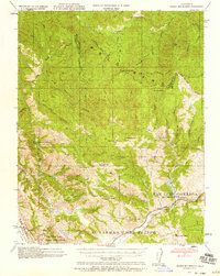 Download a high-resolution, GPS-compatible USGS topo map for Gilroy Hot Springs, CA (1958 edition)