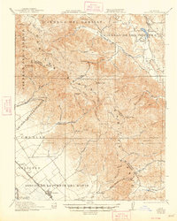 1921 Map of Gonzales, CA, 1948 Print