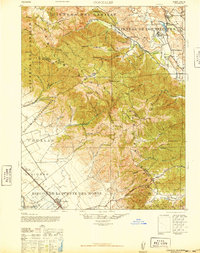 1940 Map of Gonzales, CA, 1947 Print
