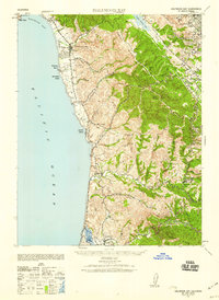 Download a high-resolution, GPS-compatible USGS topo map for Halfmoon Bay, CA (1959 edition)
