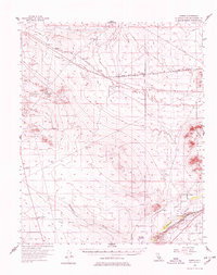 1956 Map of Hawes, 1978 Print