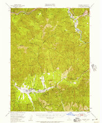 Download a high-resolution, GPS-compatible USGS topo map for Hayfork, CA (1957 edition)