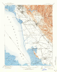 Download a high-resolution, GPS-compatible USGS topo map for Hayward, CA (1939 edition)