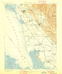 1899 Map of Haywards, 1901 Print