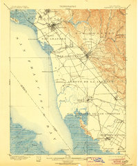 1899 Map of Haywards, 1906 Print