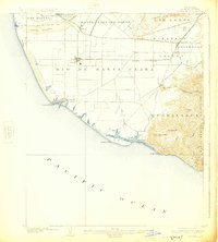 1904 Map of Hueneme, 1925 Print