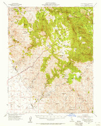 preview thumbnail of historical topo map of Mariposa County, CA in 1954