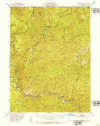 preview thumbnail of historical topo map of Trinity County, CA in 1951
