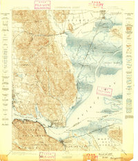 preview thumbnail of historical topo map of Solano County, CA in 1898
