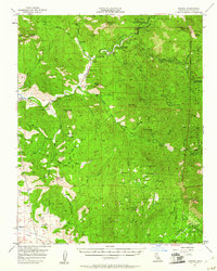 Download a high-resolution, GPS-compatible USGS topo map for Kaweah, CA (1961 edition)