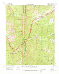 Download a high-resolution, GPS-compatible USGS topo map for Kern Peak, CA (1973 edition)