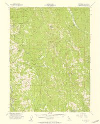 preview thumbnail of historical topo map of Trinity County, CA in 1955