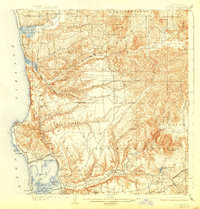 1903 Map of La Jolla, 1927 Print