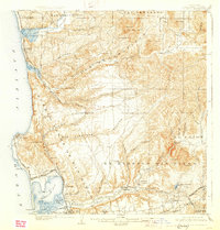 1903 Map of La Jolla, 1929 Print