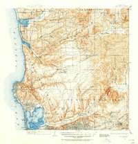 preview thumbnail of historical topo map of San Diego County, CA in 1930