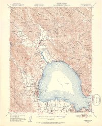 Download a high-resolution, GPS-compatible USGS topo map for Lakeport, CA (1953 edition)