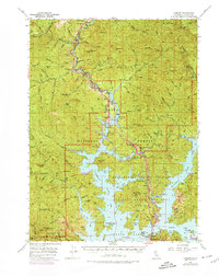 preview thumbnail of historical topo map of Shasta County, CA in 1969