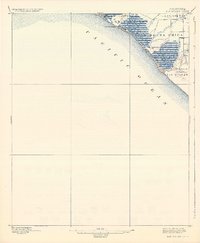1896 Map of Las Bolsas, 1934 Print