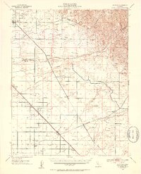 1946 Map of Chowchilla, CA, 1953 Print