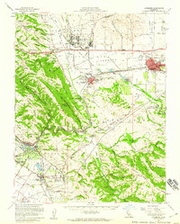 Download a high-resolution, GPS-compatible USGS topo map for Livermore, CA (1960 edition)