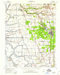 1939 Map of Lodi, CA, 1959 Print