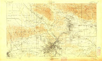 1900 Map of Los Angeles, 1908 Print
