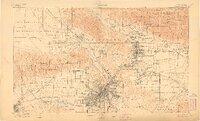 1900 Map of Los Angeles, 1908 Print