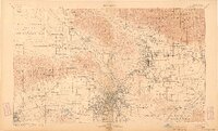 1900 Map of Los Angeles, 1904 Print