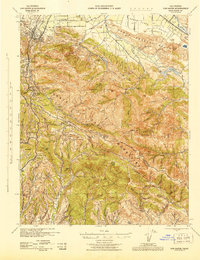 1943 Map of Los Gatos