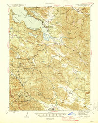 Download a high-resolution, GPS-compatible USGS topo map for Lower Lake, CA (1945 edition)