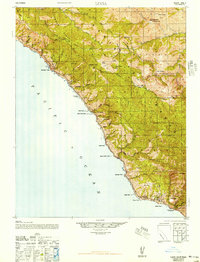 Download a high-resolution, GPS-compatible USGS topo map for Lucia, CA (1947 edition)