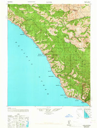 Download a high-resolution, GPS-compatible USGS topo map for Lucia, CA (1967 edition)