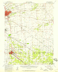 Download a high-resolution, GPS-compatible USGS topo map for Manteca, CA (1958 edition)