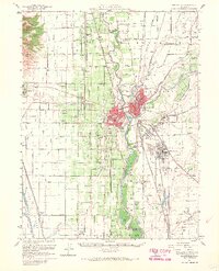preview thumbnail of historical topo map of Marysville, CA in 1952