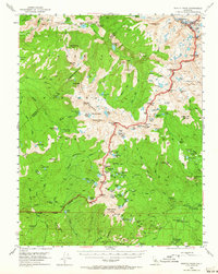 Download a high-resolution, GPS-compatible USGS topo map for Merced Peak, CA (1964 edition)