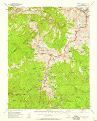 Download a high-resolution, GPS-compatible USGS topo map for Merced Peak, CA (1958 edition)