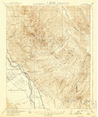 Download a high-resolution, GPS-compatible USGS topo map for Metz, CA (1940 edition)